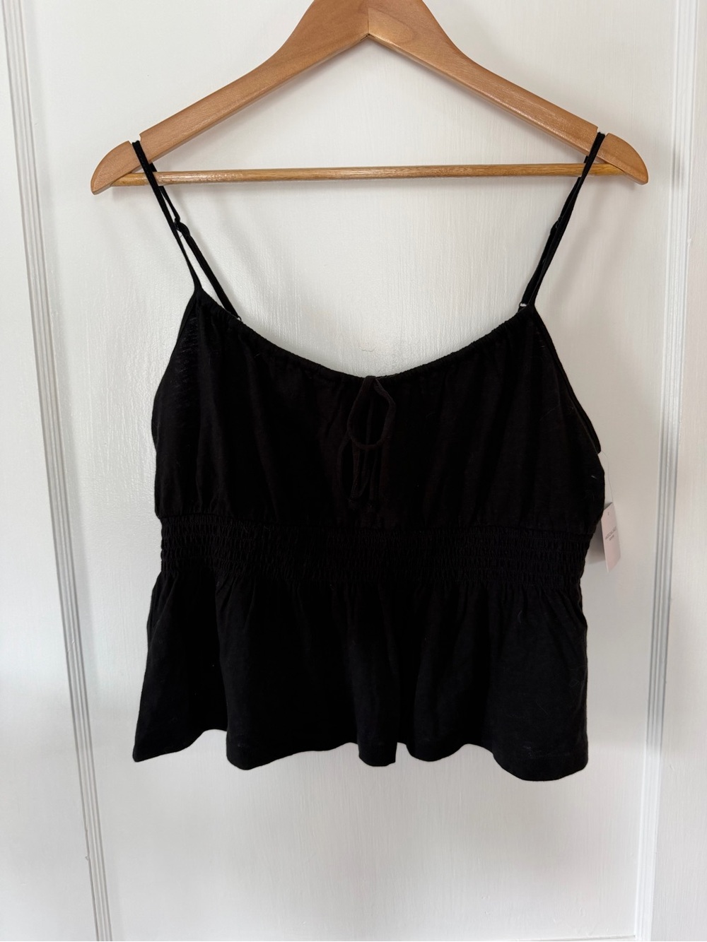 NWT AE Sunchaser Tie-Front Smocked Cami